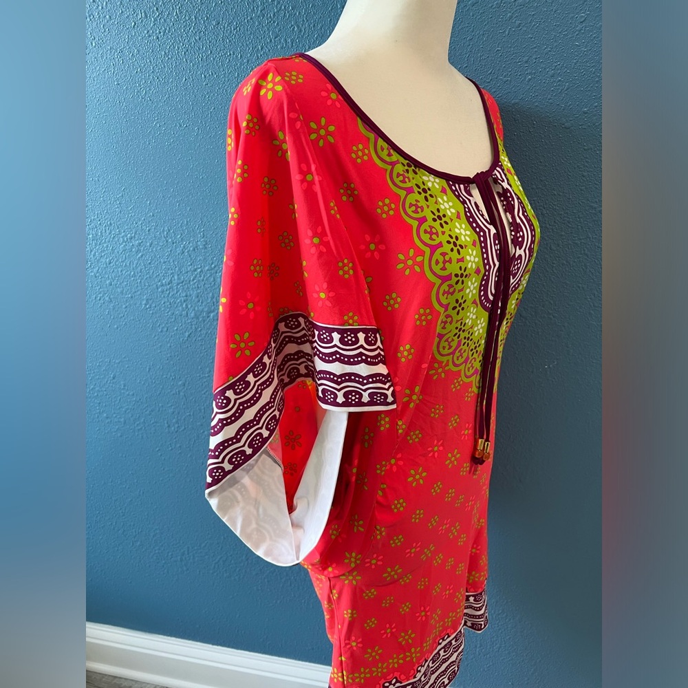 Trina Turk Seychelles Tunic Swim Cover Up Size Small - Picture 5 of 6